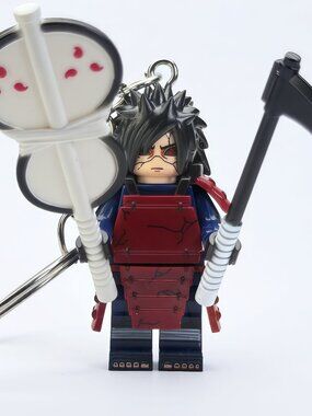 Naruto Madara Uchiha Keychain Anime Figure Cute Toy Collectible
